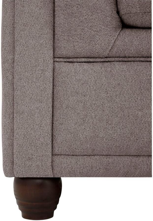 Home affaire Chesterfield-bank New Castle L-vorm hoogwaardige capitonnage in chesterfield-design bxdxh: 255(171x72)