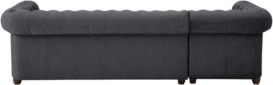 Home affaire Chesterfield-bank New Castle L-vorm hoogwaardige capitonnage in chesterfield-design bxdxh: 255(171x72) - Foto 10