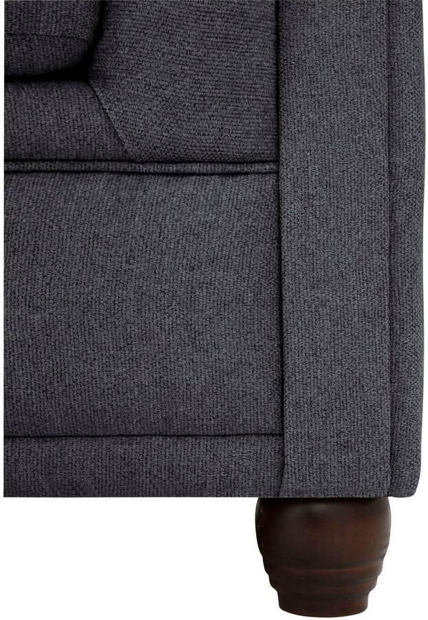 Home affaire Chesterfield-bank New Castle L-vorm hoogwaardige capitonnage in chesterfield-design bxdxh: 255(171x72)