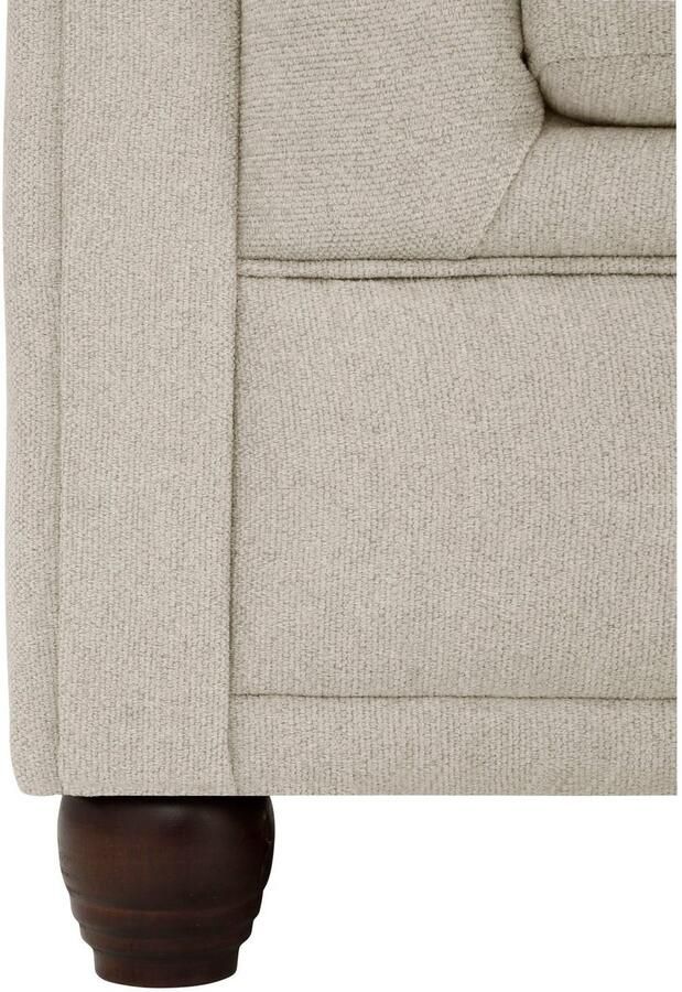 Home affaire Chesterfield-bank New Castle L-vorm hoogwaardige capitonnage in chesterfield-design bxdxh: 255(171x72)