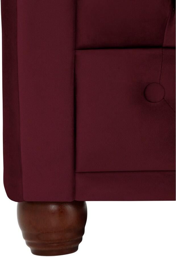 Home affaire Chesterfield-bank New Castle met hoogwaardige capitonnage in chesterfield-design bxdxh: 148x86x72