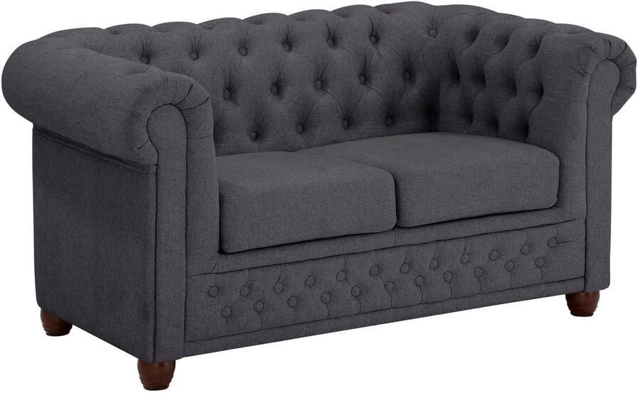 Home affaire Chesterfield-bank New Castle met hoogwaardige capitonnage in chesterfield-design bxdxh: 148x86x72 - Foto 3