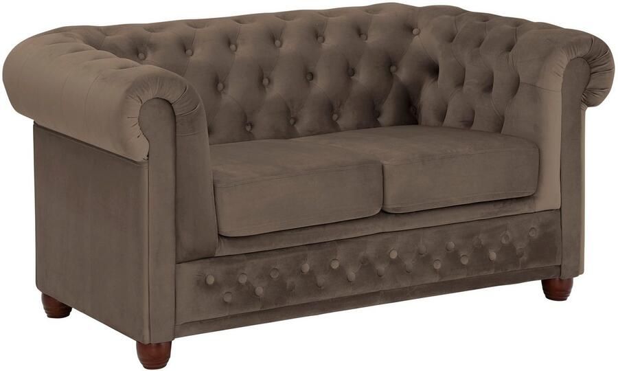Home affaire Chesterfield-bank New Castle met hoogwaardige capitonnage in chesterfield-design bxdxh: 148x86x72 - Foto 5