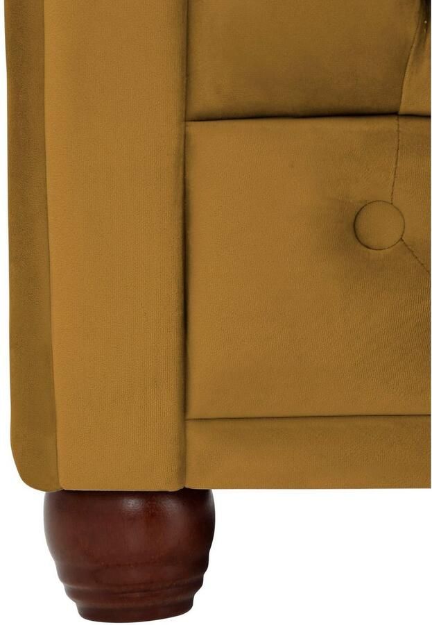 Home affaire Chesterfield-bank New Castle met hoogwaardige capitonnage in chesterfield-design bxdxh: 148x86x72