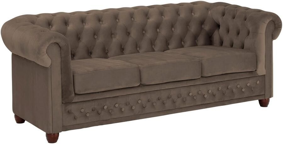 Home affaire Chesterfield-bank New Castle met hoogwaardige capitonnage in chesterfield-design bxdxh: 203x86x72 - Foto 8