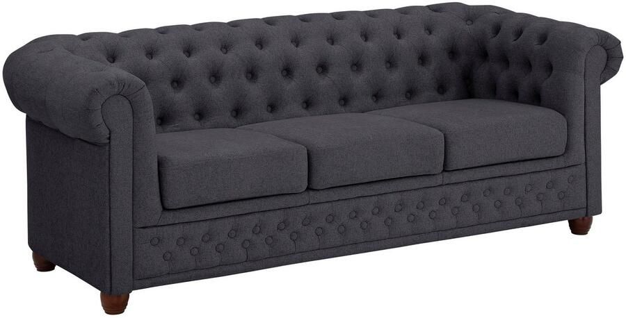 Home affaire Chesterfield-bank New Castle met hoogwaardige capitonnage in chesterfield-design bxdxh: 203x86x72 - Foto 4