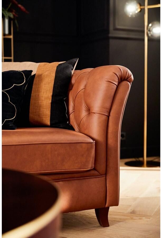 Home affaire Chesterfield-bank Reims met echte chesterfield-capitonnage uitstekende verwerking