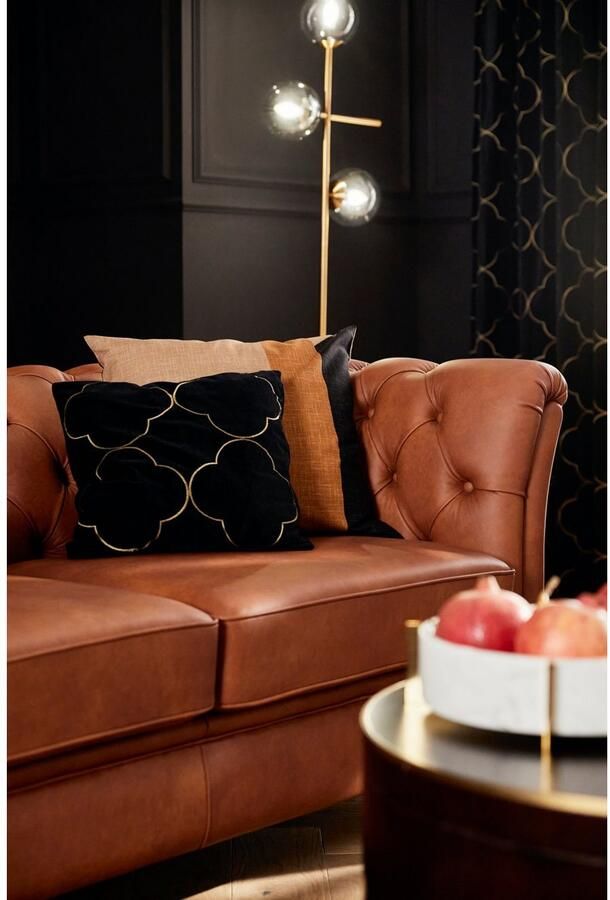 Home affaire Chesterfield-bank Reims met echte chesterfield-capitonnage uitstekende verwerking - Foto 2