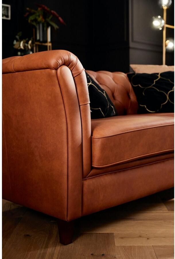 Home affaire Chesterfield-bank Reims met echte chesterfield-capitonnage uitstekende verwerking - Foto 3