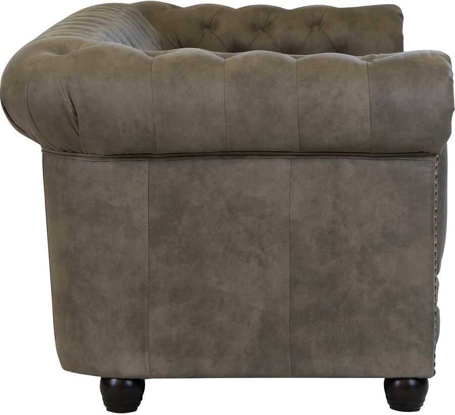 Home affaire Chesterfield-bank Rysum Chesterfield-look in 2 stofkwaliteiten - Foto 3