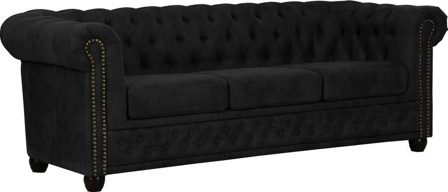 Home affaire Chesterfield-bank Rysum Chesterfield look in 2 verschillende stoffen 2 versies snel leverbaar - Foto 4