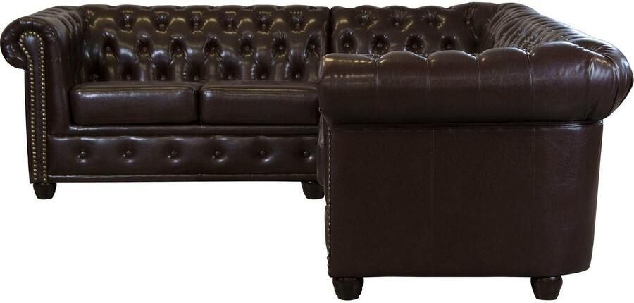 Home affaire Chesterfield-bank Rysum L-vorm Chesterfield-look gelijkbenig