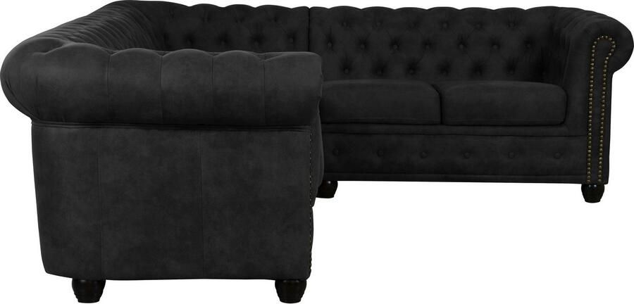 Home affaire Chesterfield-bank Rysum L-vorm Chesterfield-look lange zijde links of rechts - Foto 3