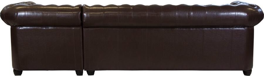 Home affaire Chesterfield-bank Rysum L-vorm Chesterfield-look met afsluitende ottomane - Foto 6