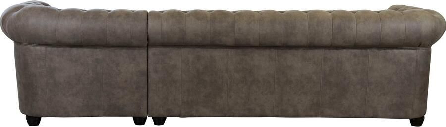 Home affaire Chesterfield-bank Rysum L-vorm Chesterfield-look met afsluitende ottomane - Foto 6