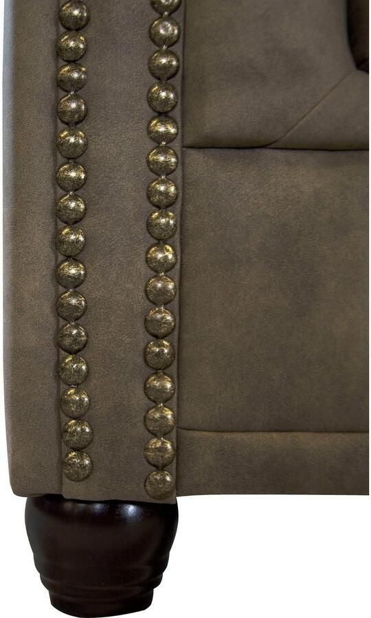 Home affaire Chesterfield-bank Rysum L-vorm Chesterfield-look met afsluitende ottomane - Foto 2