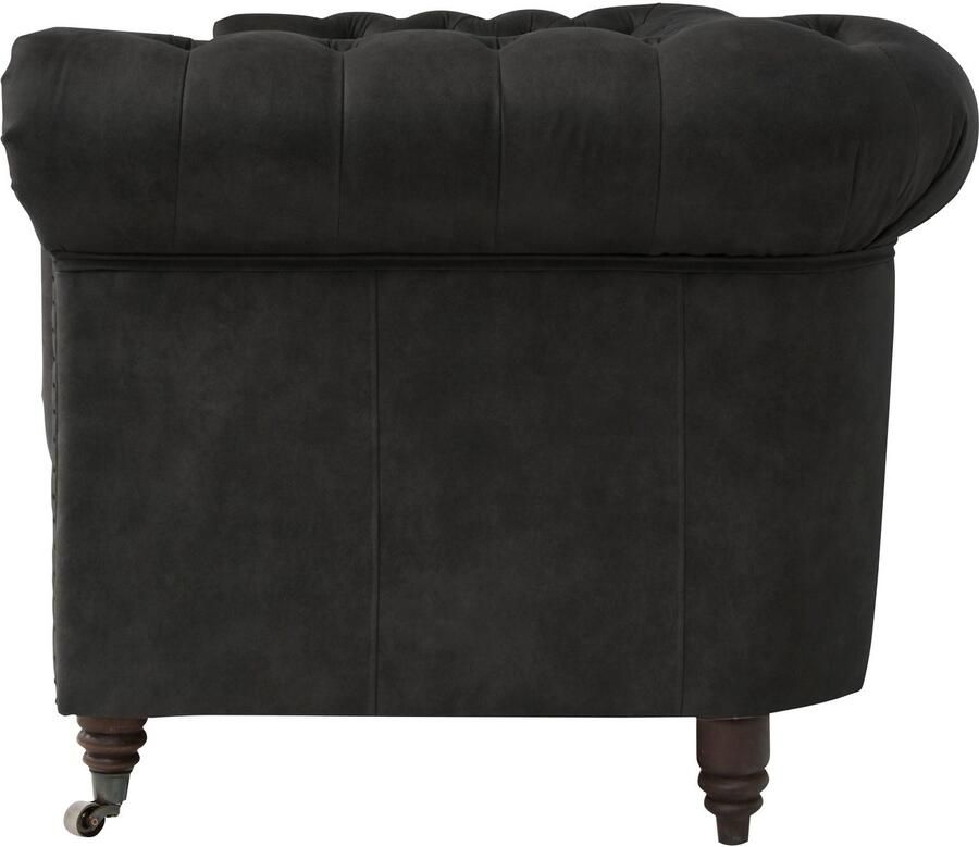 Home affaire Chesterfield-fauteuil Aarburg fauteuil luxueuze capitonnage en siernagels in chesterfield-design - Foto 2