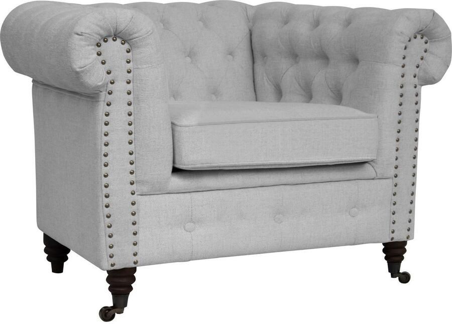 Home affaire Chesterfield-fauteuil Aarburg fauteuil luxueuze capitonnage en siernagels in chesterfield-design - Foto 7
