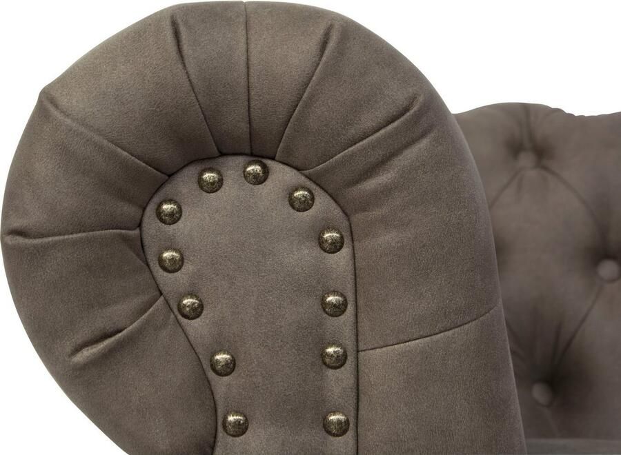Home affaire Chesterfield-fauteuil Aarburg fauteuil luxueuze capitonnage en siernagels in chesterfield-design - Foto 6