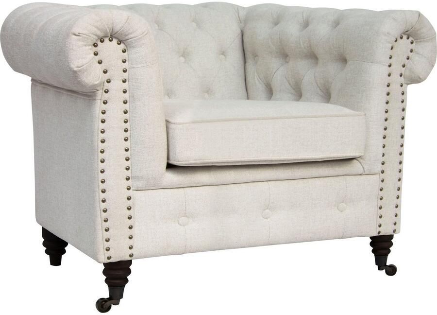 Home affaire Chesterfield-fauteuil Aarburg fauteuil luxueuze capitonnage en siernagels in chesterfield-design - Foto 9