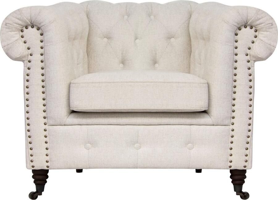 Home affaire Chesterfield-fauteuil Aarburg fauteuil luxueuze capitonnage en siernagels in chesterfield-design - Foto 6