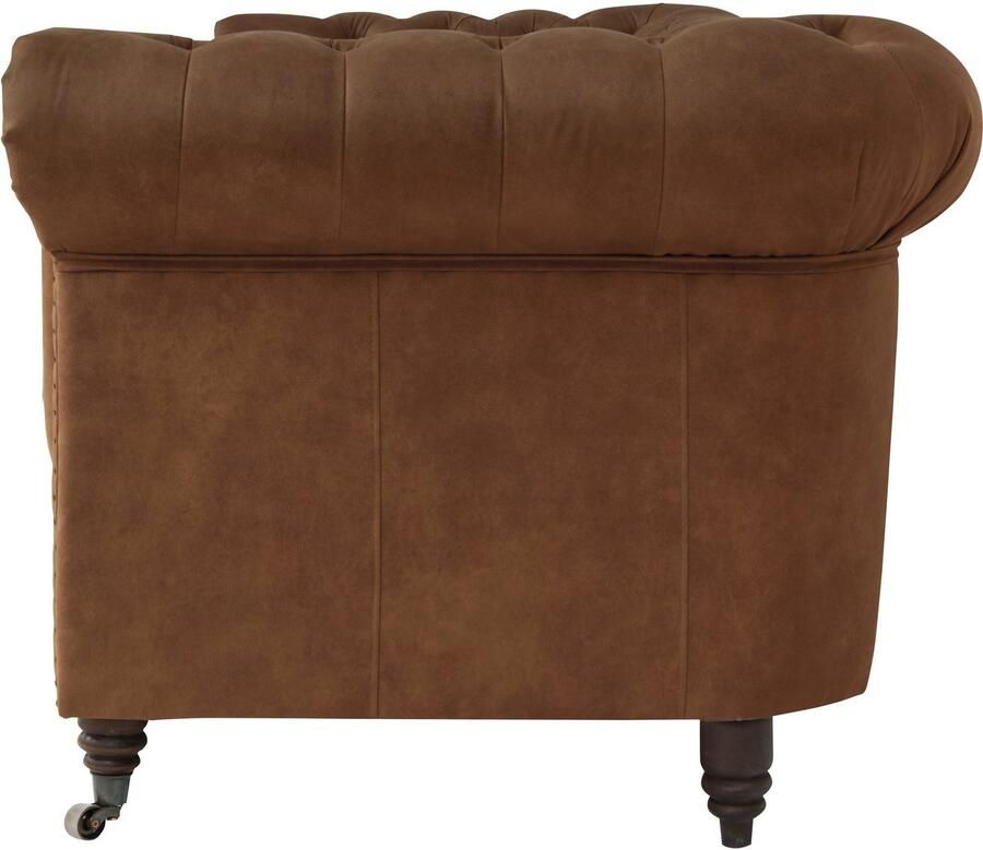 Home affaire Chesterfield-fauteuil Aarburg fauteuil luxueuze capitonnage en siernagels in chesterfield-design - Foto 2