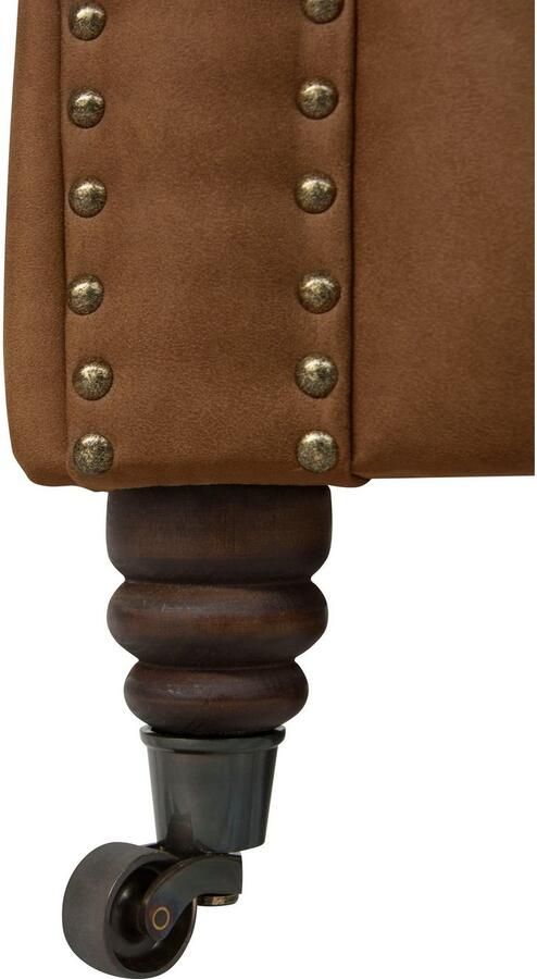 Home affaire Chesterfield-fauteuil Aarburg fauteuil luxueuze capitonnage en siernagels in chesterfield-design - Foto 6