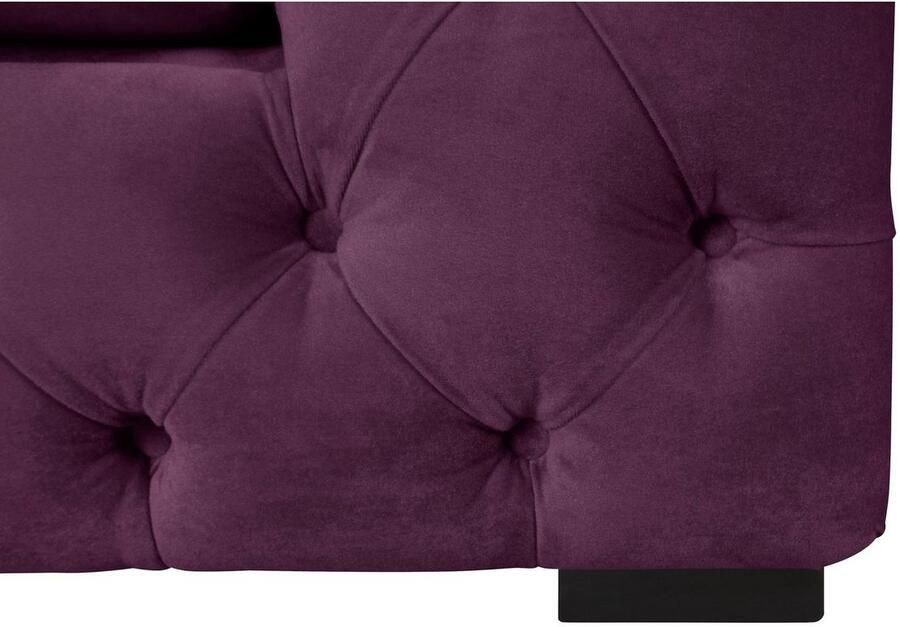 Home affaire Chesterfield-fauteuil Kalina stoel klassieke chesterfield knoopdetails zeer hoogwaardige afwerking