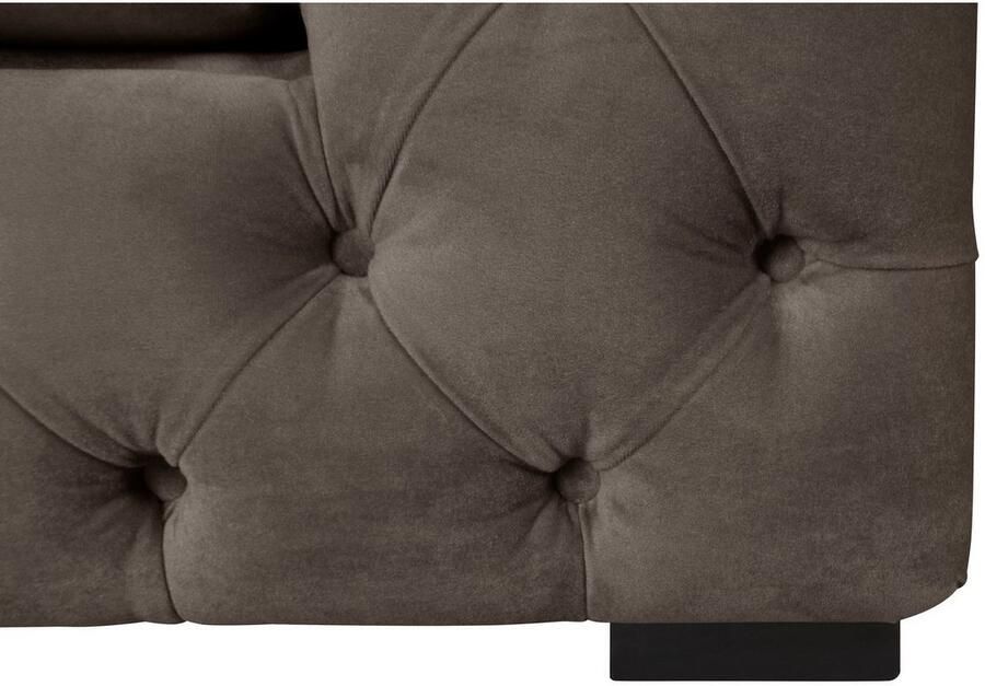 Home affaire Chesterfield-fauteuil Kalina stoel klassieke chesterfield knoopdetails zeer hoogwaardige afwerking