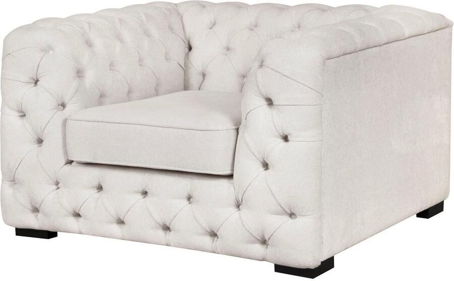 Home affaire Chesterfield-fauteuil Kalina stoel klassieke chesterfield knoopdetails zeer hoogwaardige afwerking - Foto 4