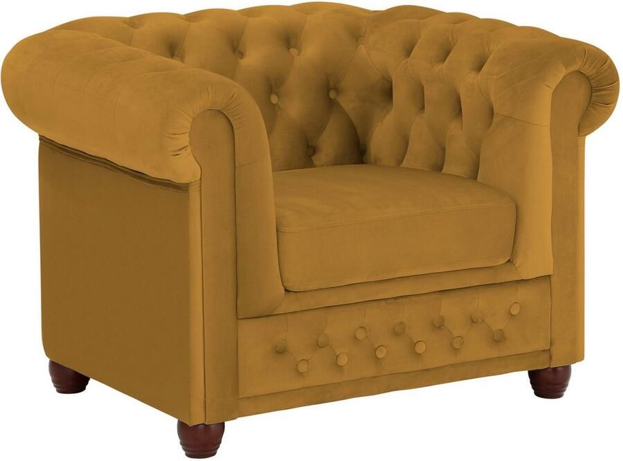 Home affaire Chesterfield-fauteuil New Castle fauteuil hoogwaardige capitonnage bxdxh: 104x86x72 cm - Foto 5