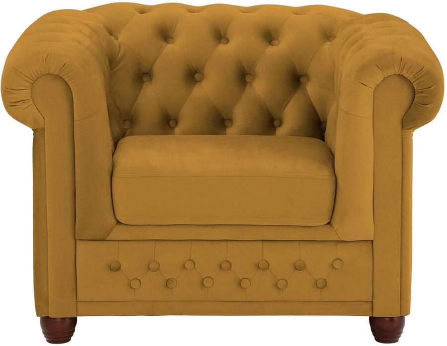 Home affaire Chesterfield-fauteuil New Castle fauteuil hoogwaardige capitonnage bxdxh: 104x86x72 cm - Foto 3