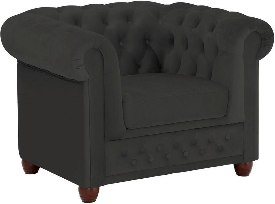 Home affaire Chesterfield-fauteuil New Castle fauteuil hoogwaardige capitonnage bxdxh: 104x86x72 cm - Foto 4