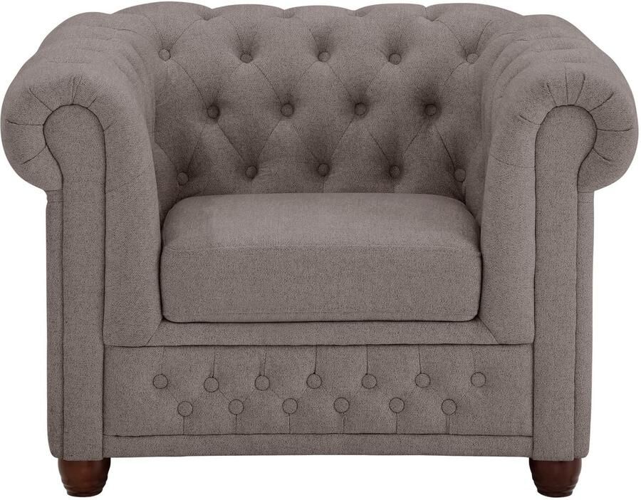 Home affaire Chesterfield-fauteuil New Castle fauteuil hoogwaardige capitonnage bxdxh: 104x86x72 cm - Foto 2