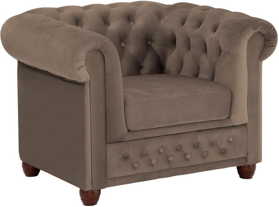 Home affaire Chesterfield-fauteuil New Castle fauteuil hoogwaardige capitonnage bxdxh: 104x86x72 cm - Foto 4