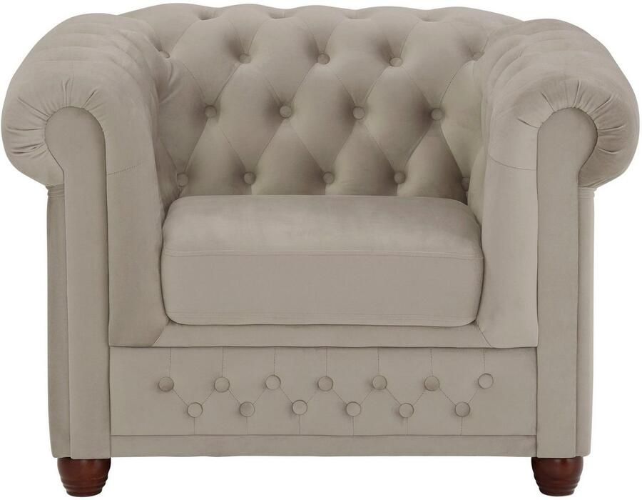 Home affaire Chesterfield-fauteuil New Castle fauteuil hoogwaardige capitonnage bxdxh: 104x86x72 cm - Foto 2