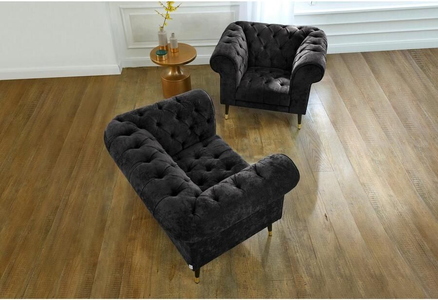 Home affaire Chesterfield-fauteuil Tinnum fauteuil (set) - Foto 4