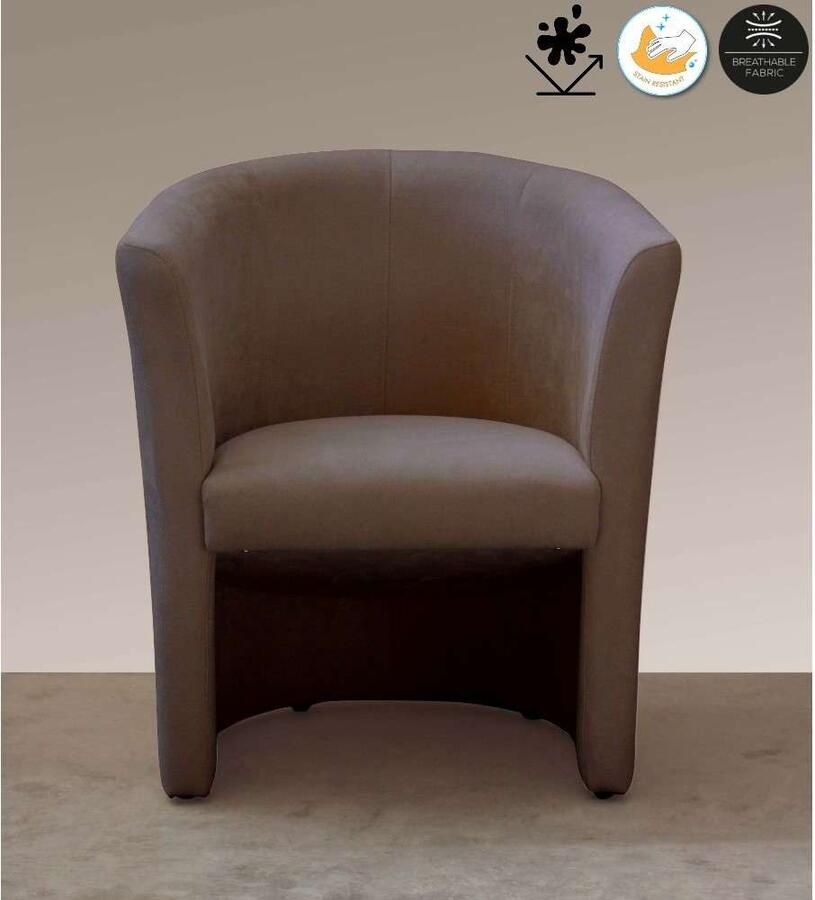 Home affaire Cocktailfauteuil Tabby Antivlek-coating (1 stuk) - Foto 7