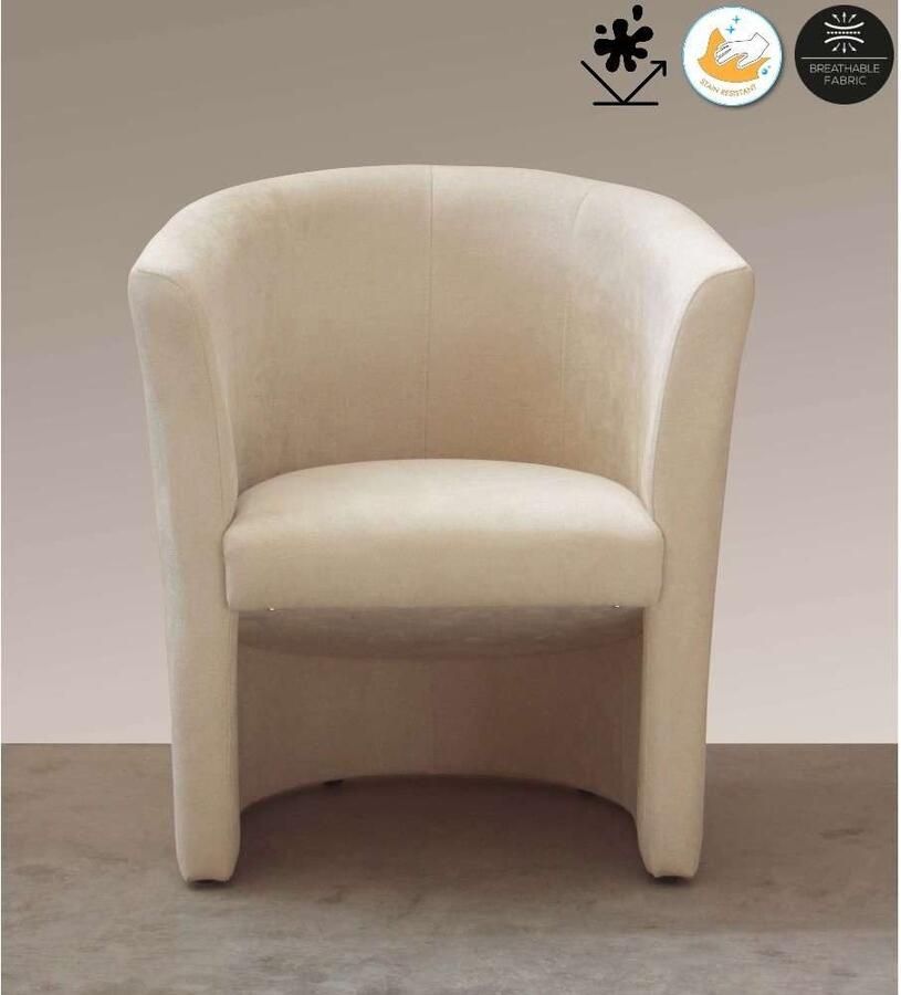 Home affaire Cocktailfauteuil Tabby Antivlek-coating (1 stuk) - Foto 6