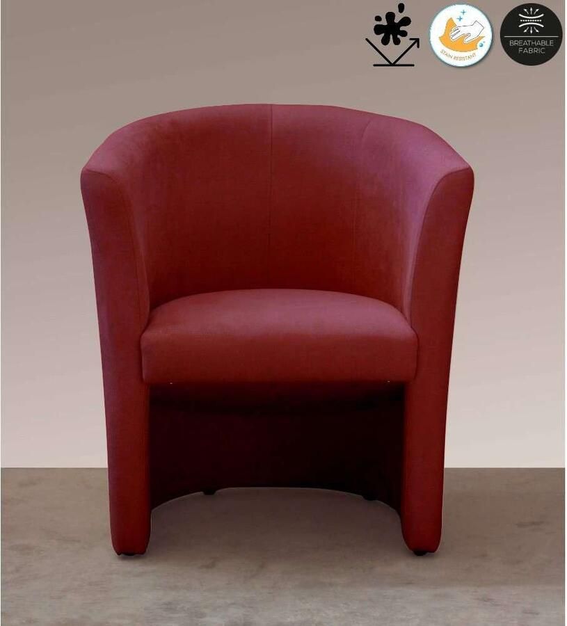 Home affaire Cocktailfauteuil Tabby Antivlek-coating (1 stuk) - Foto 7