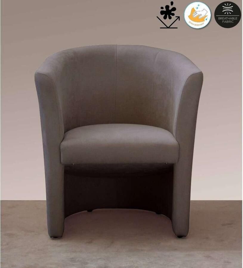 Home affaire Cocktailfauteuil Tabby Antivlek-coating (1 stuk) - Foto 4