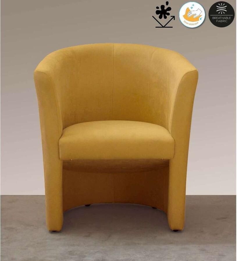 Home affaire Cocktailfauteuil Tabby Antivlek-coating (1 stuk) - Foto 3