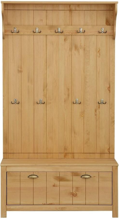 Home affaire Compact kapstokmeubel Mille van massief hout breedte 100 cm - Foto 8