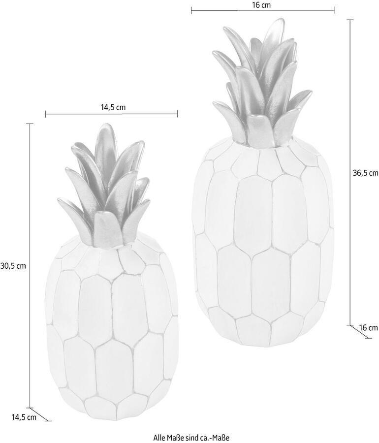 Home affaire Decoratief object Ananas (set 2 stuks) - Foto 5