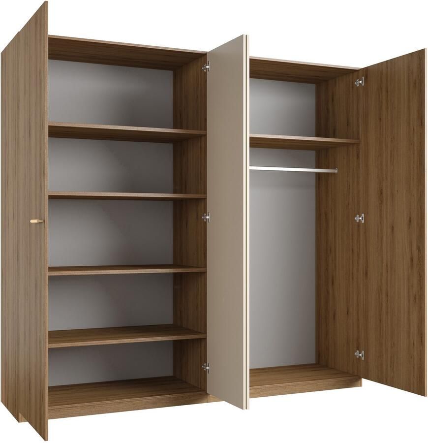 Home affaire Draaideurkast Bitry linnenkast incl. complete binneninrichting Kledingkast verstelbare legplanken 22 mm dik spiegeldeur - Foto 2