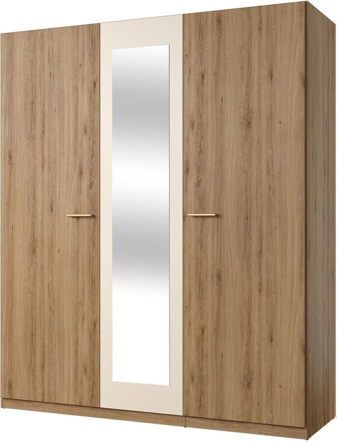 Home affaire Draaideurkast Bitry linnenkast incl. complete binneninrichting Kledingkast verstelbare legplanken 22 mm dik spiegeldeur - Foto 4