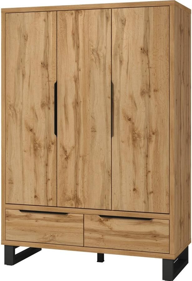 Home affaire Draaideurkast Bronne breedte 145 cm linnenkast inclusief binneninrichting - Foto 3