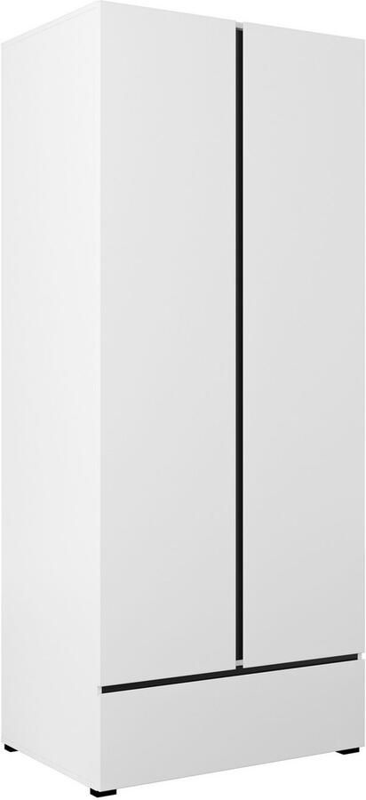 Home affaire Draaideurkast Cross moderne greeploze kledingkast Lingeriekast met lade garderobe deuren - Foto 2