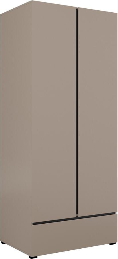 Home affaire Draaideurkast Cross moderne greeploze kledingkast Lingeriekast met lade garderobe deuren - Foto 3