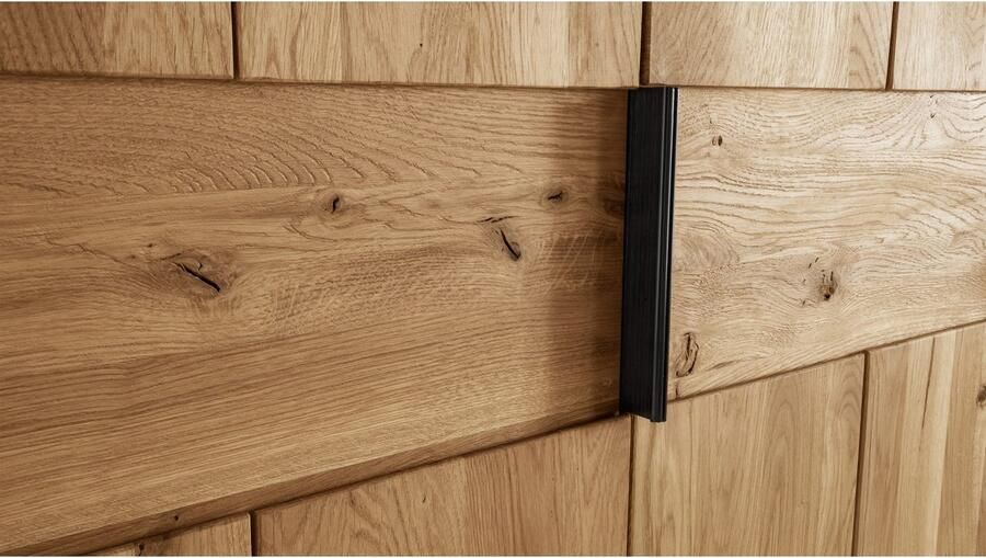 Home affaire Draaideurkast Huven kledingkast veel opbergruimte opslag Massief eik verschillende kastbreedtes beschikbaar "218 cm hoog" - Foto 3